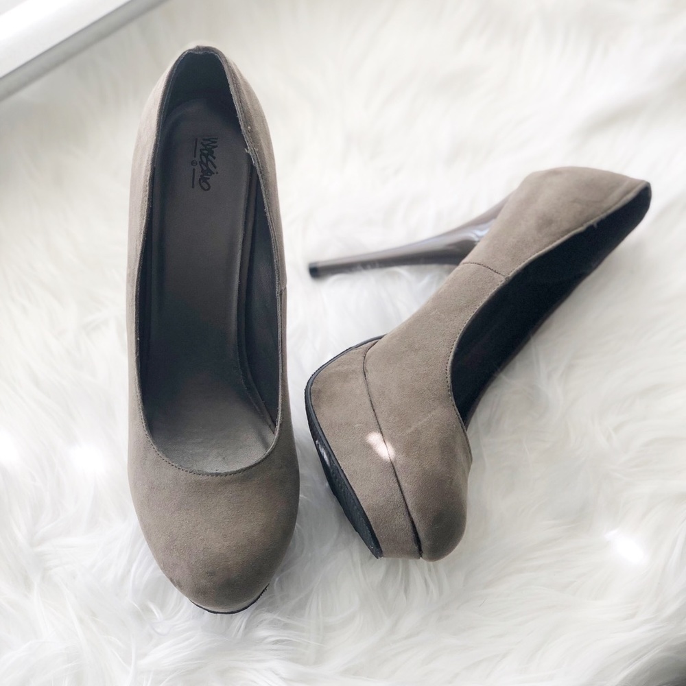 MOSSIMO > suede-like platform heels
